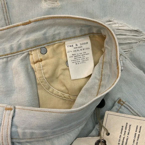 🆕 Rag &amp; Bone Distressed Denim Skirt made in the USA