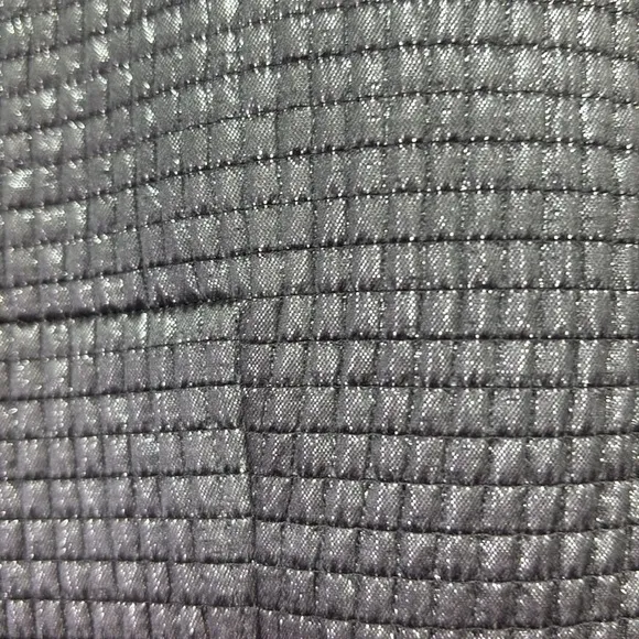 👂🏽 Worth grey metallic silk blend collarless short blazer