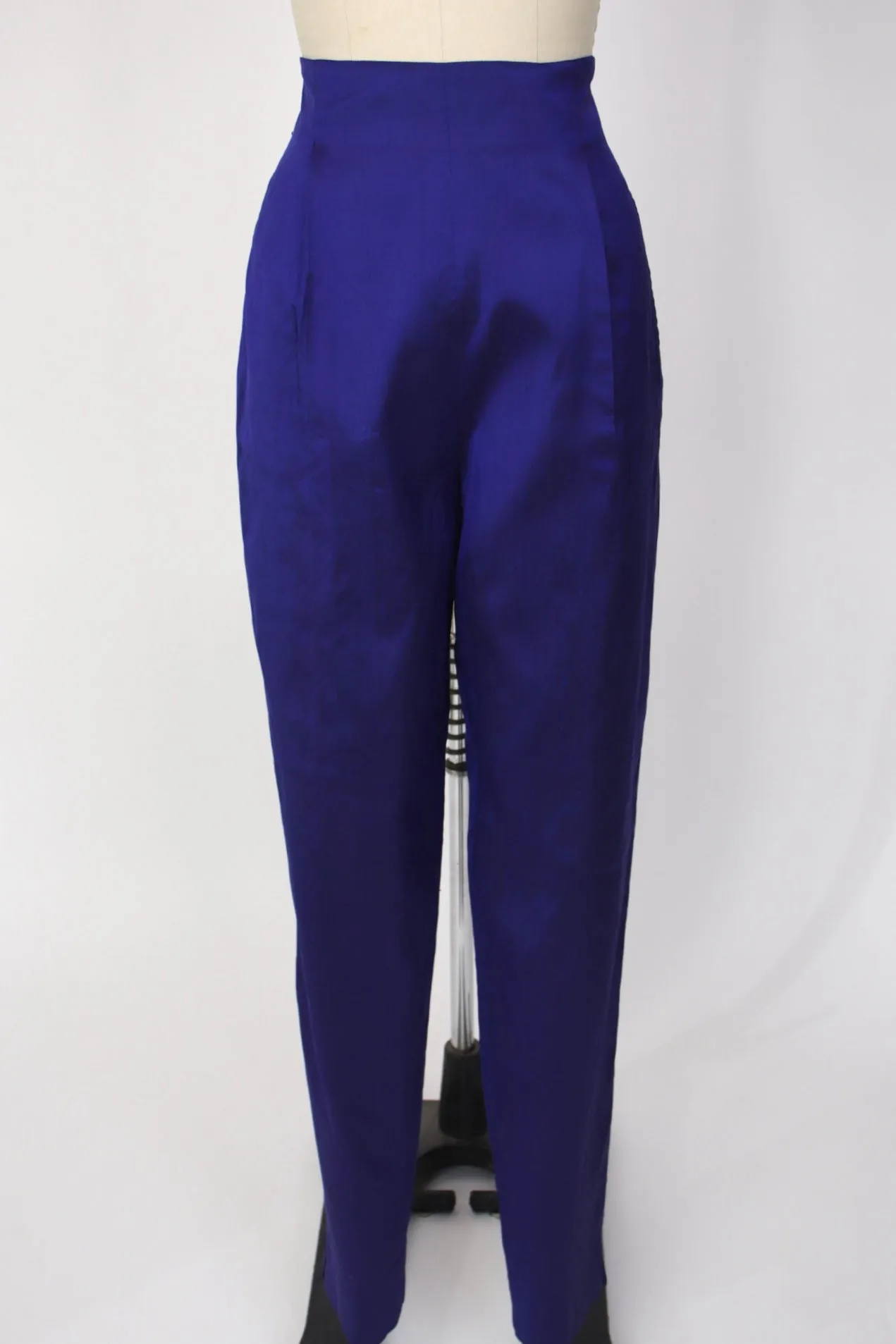 1990s Romeo Gigli Silk Iridescent Pants