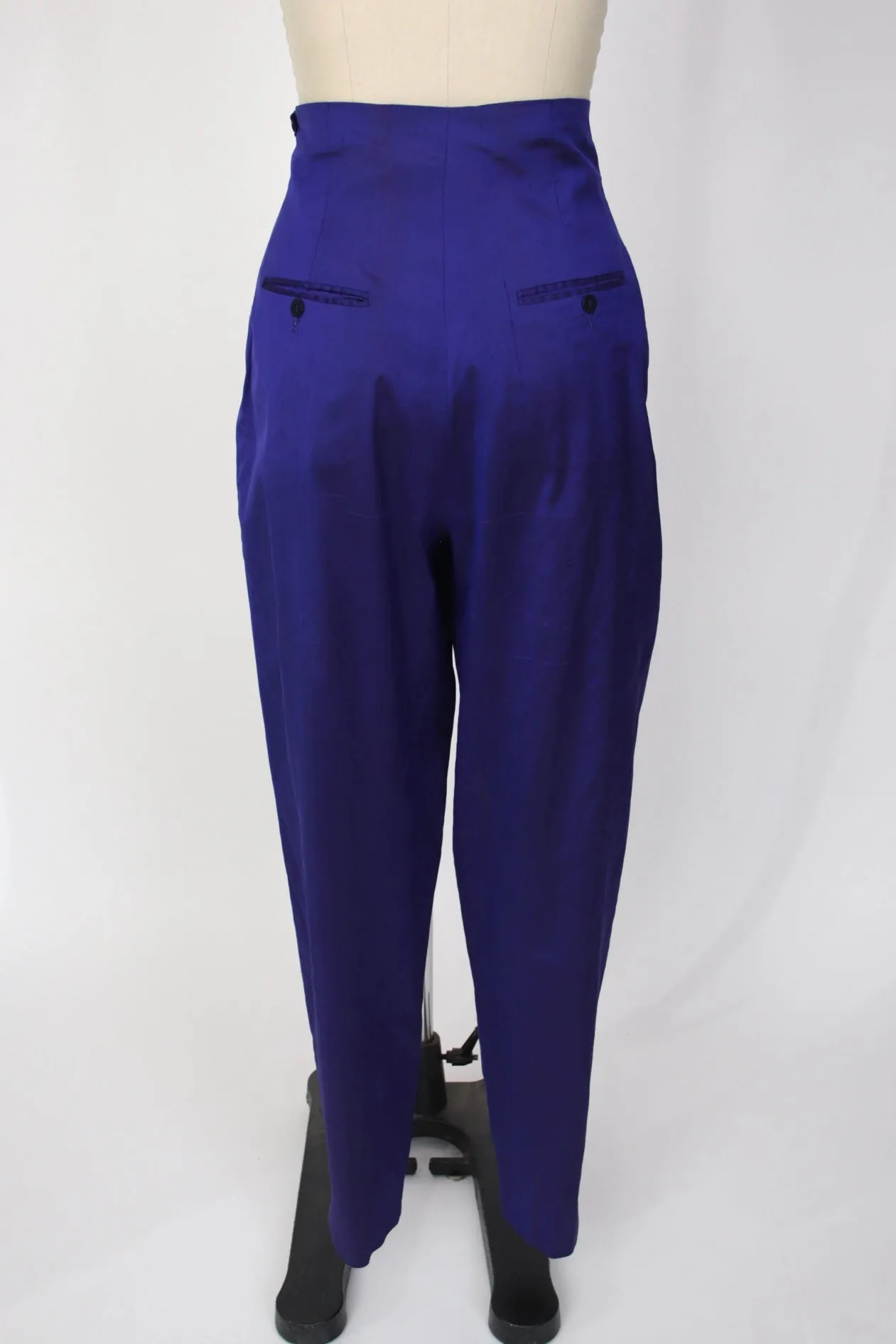 1990s Romeo Gigli Silk Iridescent Pants