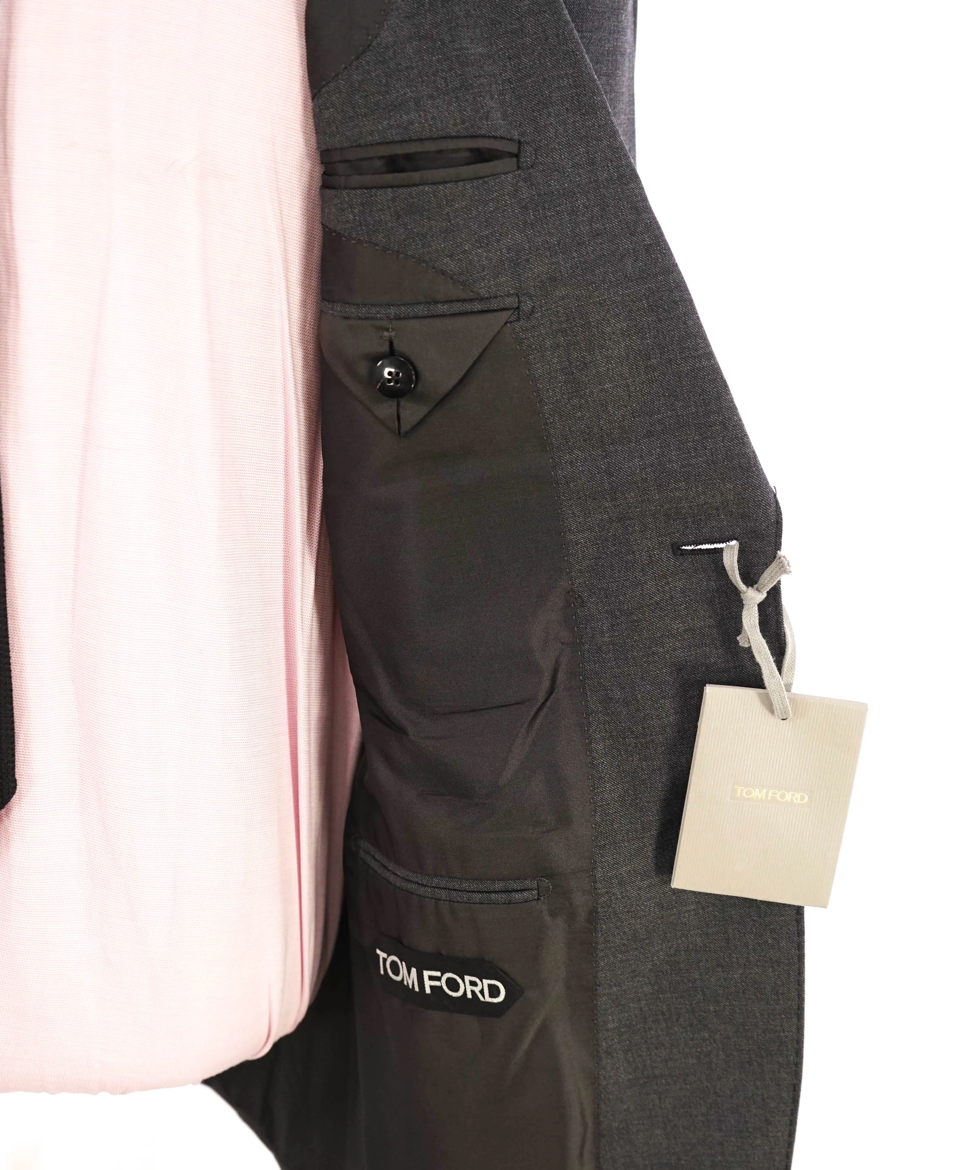 $4,070 TOM FORD - ICONIC Peak Lapel Gray Blazer Jacket - 36R (46EU)