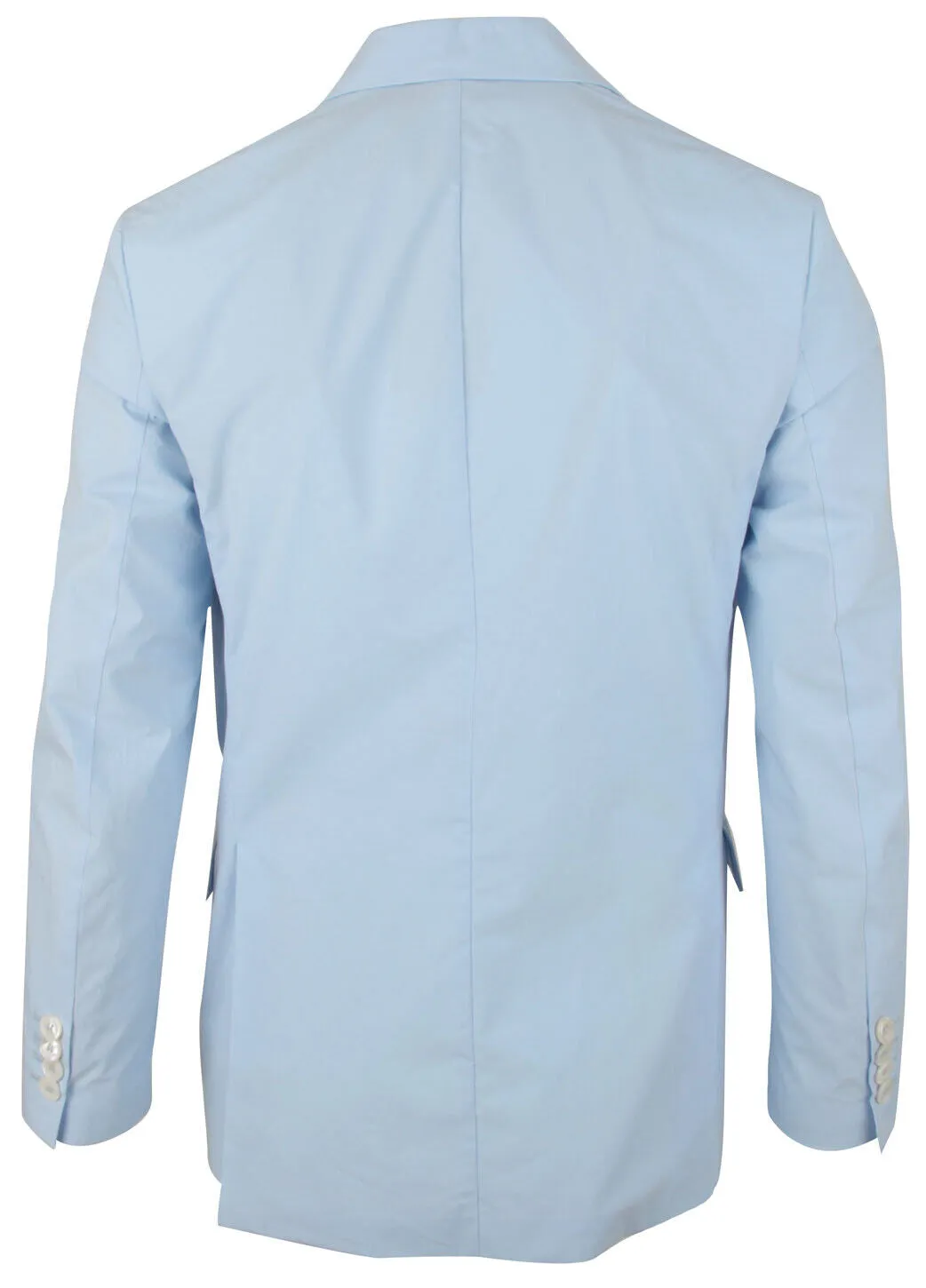 $5,495 BRIONI -"DECOSTRUITA" Light Blue Cotton MOP Blazer Made In Italy- XL 44R