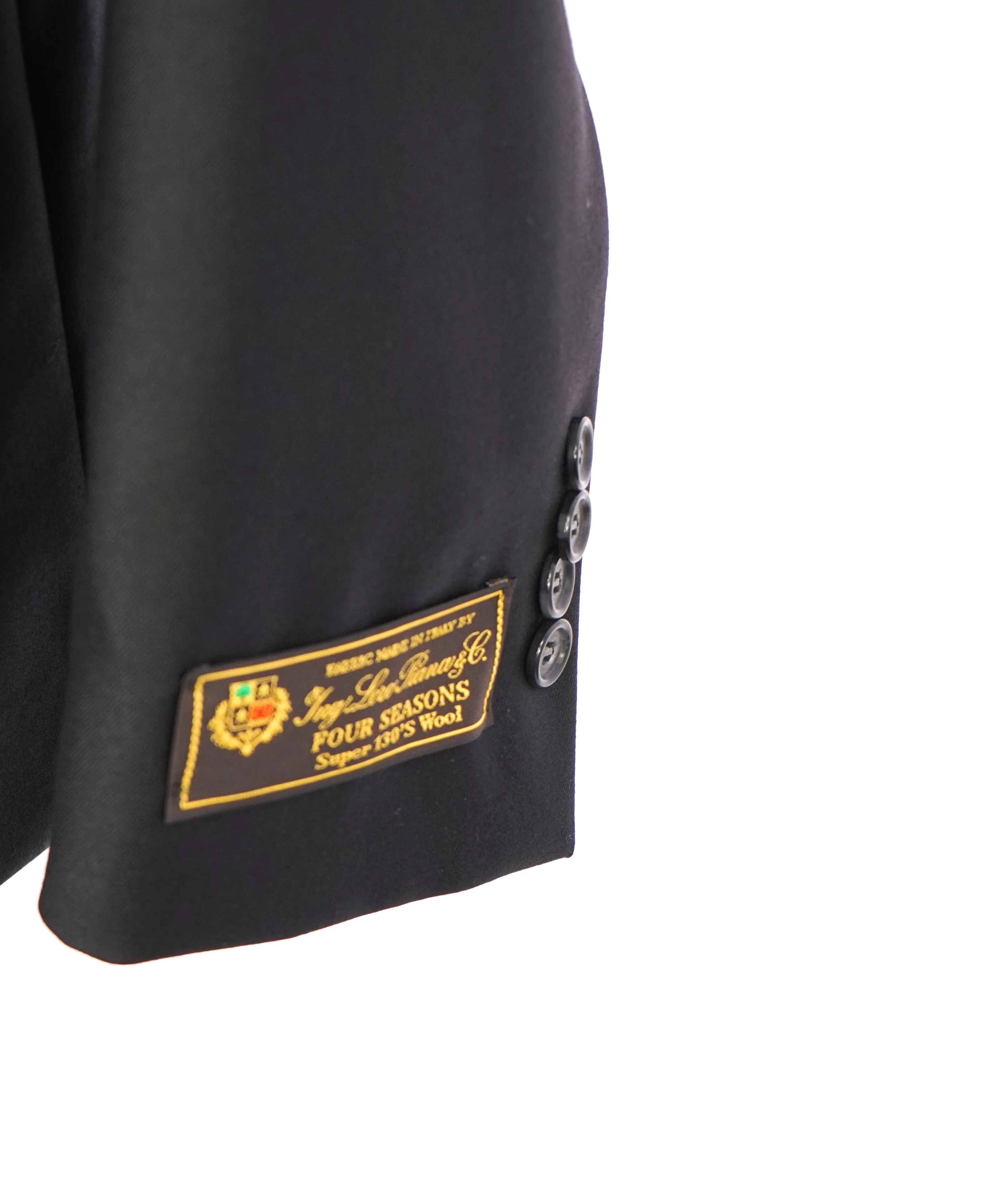 $995 LORO PIANA - MOVIMENTO “Four Seasons” 130s Black Blazer- 40S