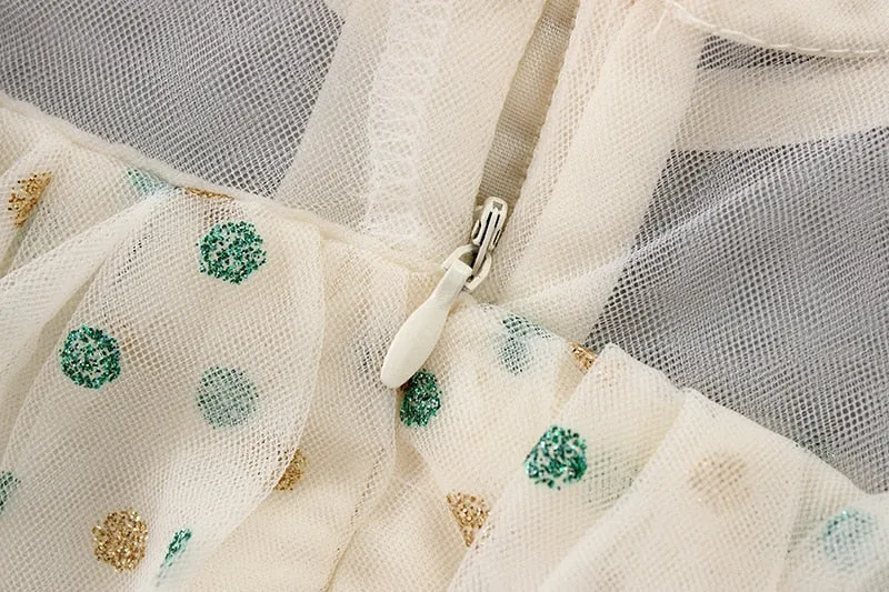 A-line Polka Dot Dress