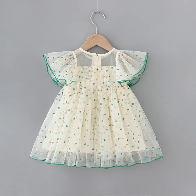 A-line Polka Dot Dress