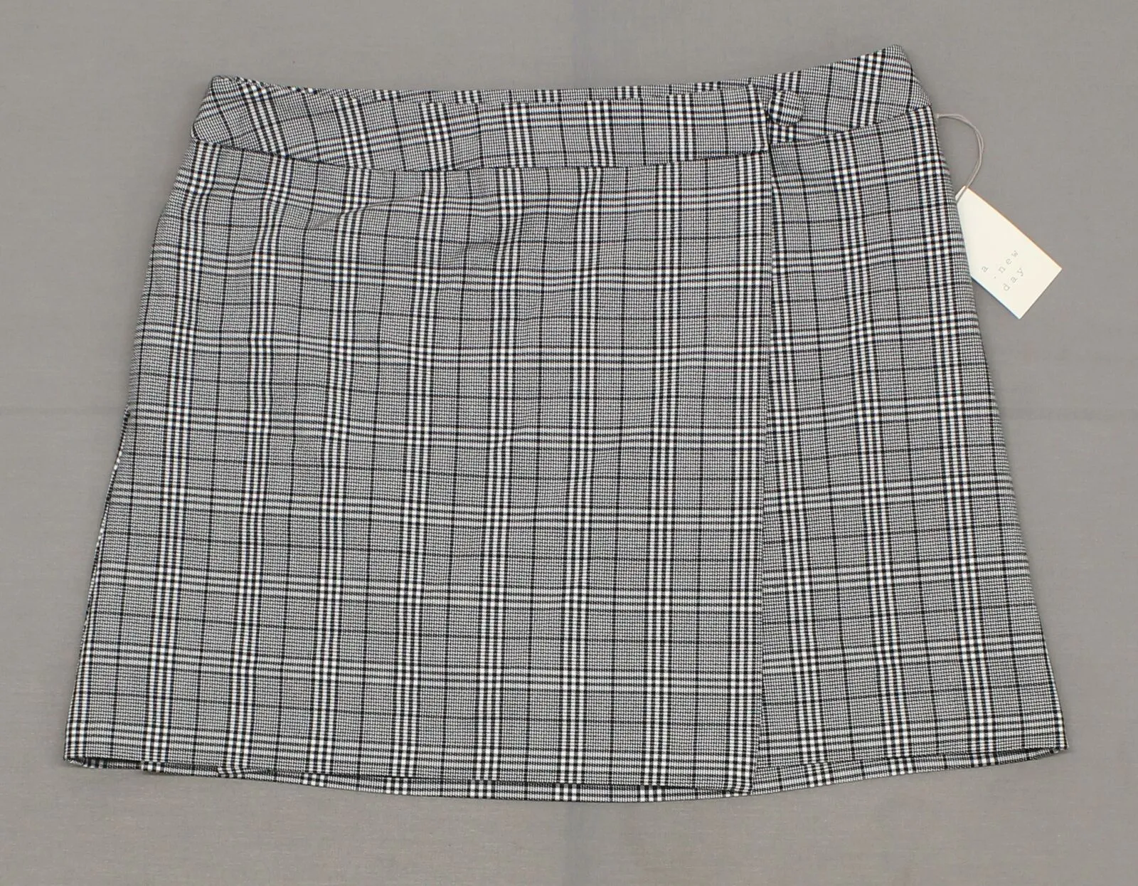 A New Day Women's Plaid Menswear Wrap Skirt