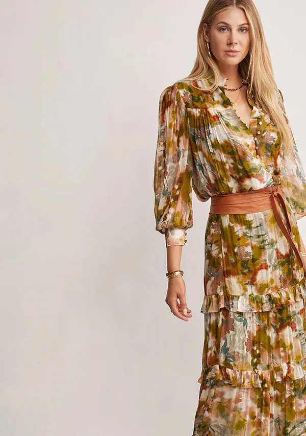 Abstract Botanica Blouse ~ MOS the label
