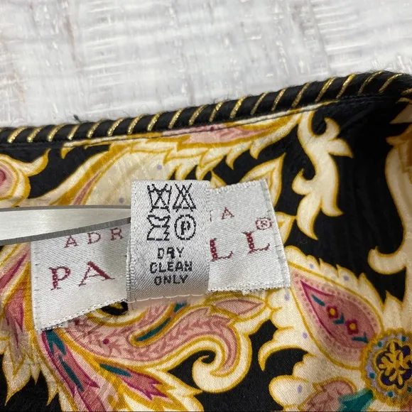 Adrianna Papell Silk Floral Jacket Blazer Size 8
