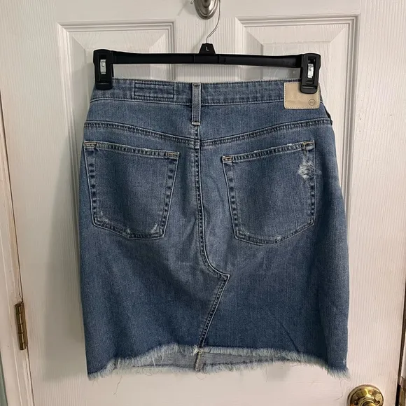 AG Adriano Goldschmeid Erin Denim Mini Pencil Skirt Size 32