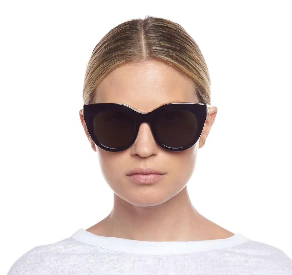 Air Heart Black/Gold Sunnies