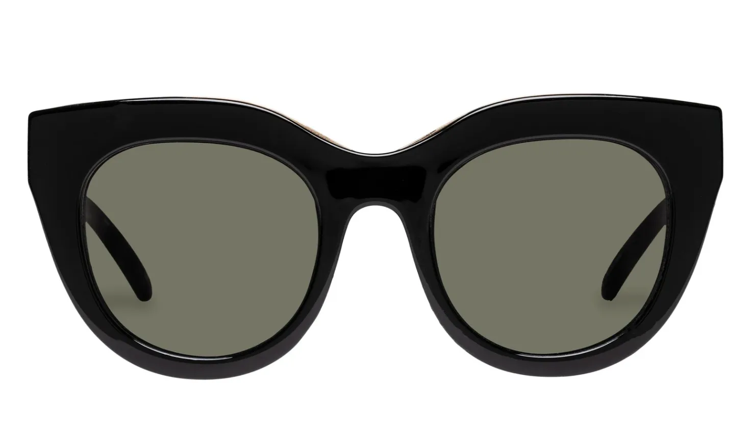 Air Heart Black/Gold Sunnies