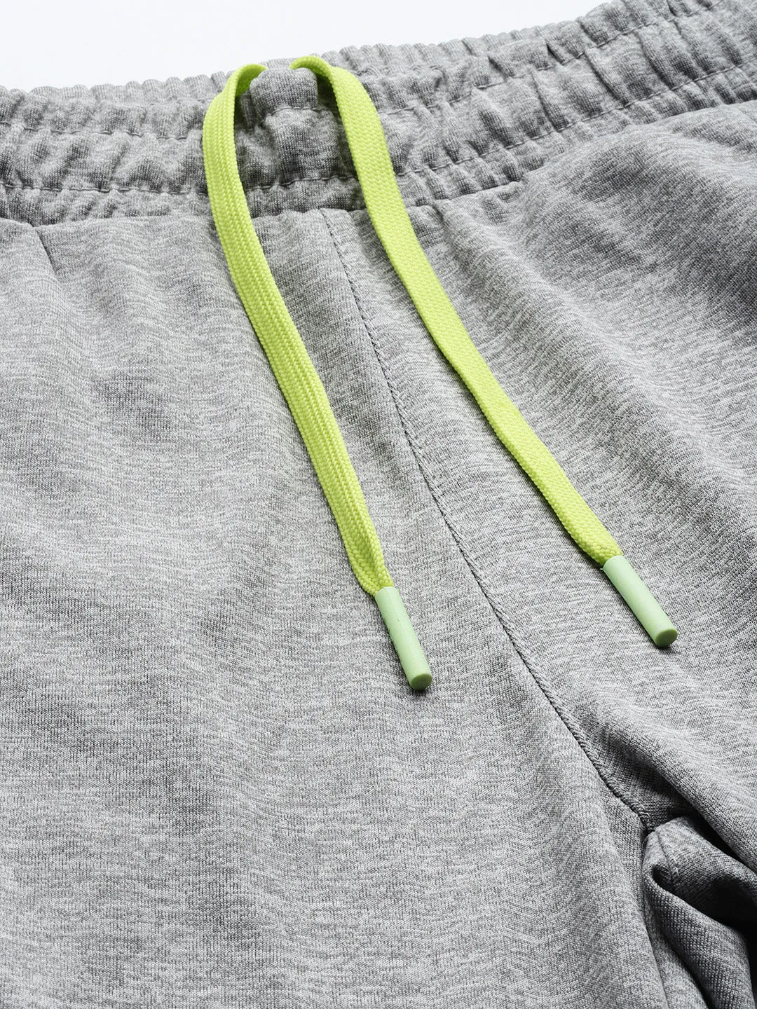 Alcis Men Grey Melange Solid Slim Fit Track Pants