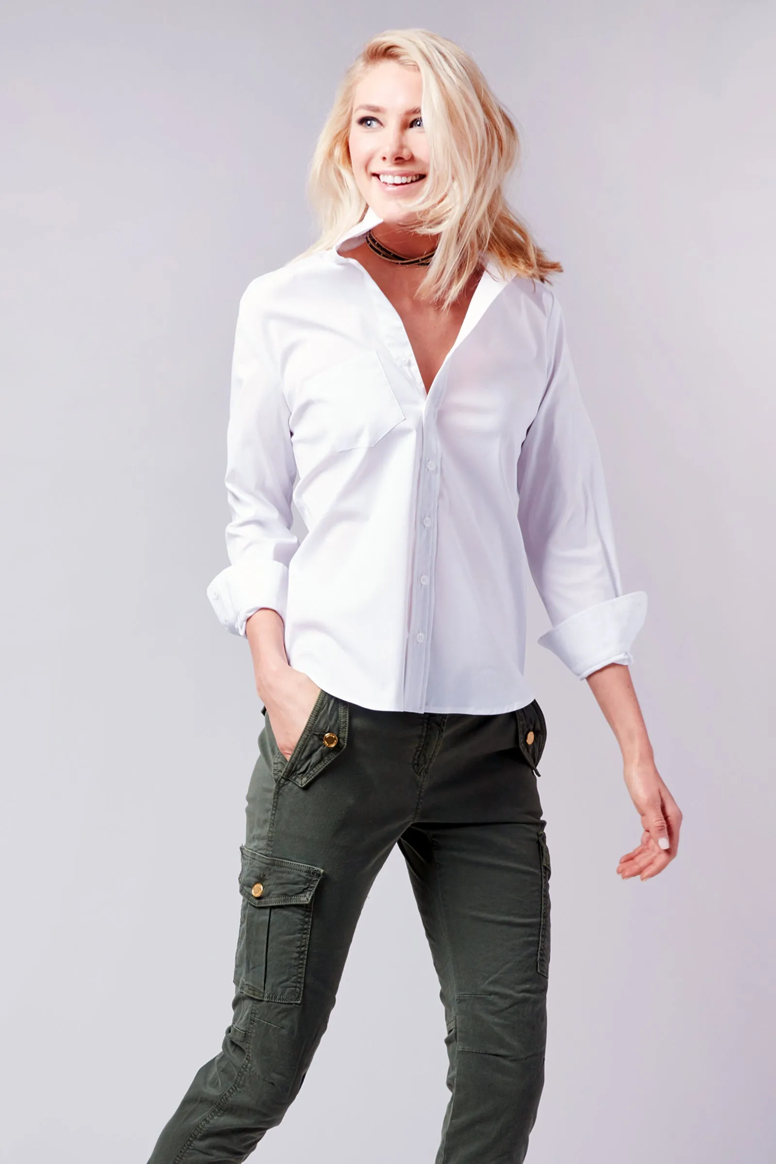 Alex Black Silky Poplin Shirt