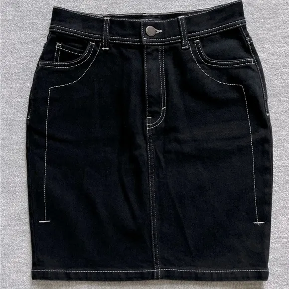 &amp; Other Stories NWT Black Denim Pencil Skirt