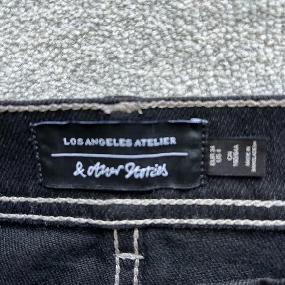 &amp; Other Stories NWT Black Denim Pencil Skirt