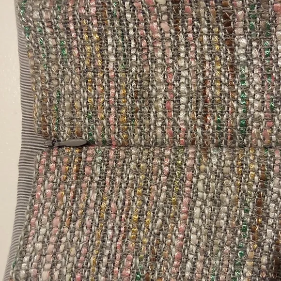 Ann Taylor Multicolored Tweed Boucle Knit Pencil Skirt Size 0 Grey