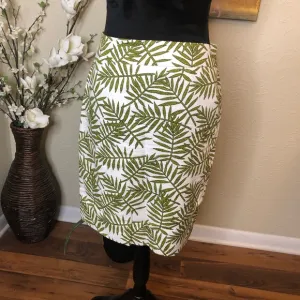 Ann Taylor Palm Tree Pencil Skirt