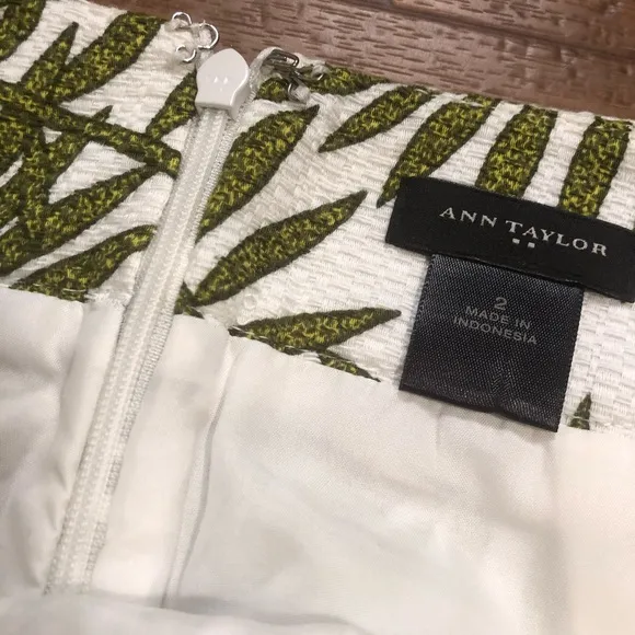 Ann Taylor Palm Tree Pencil Skirt