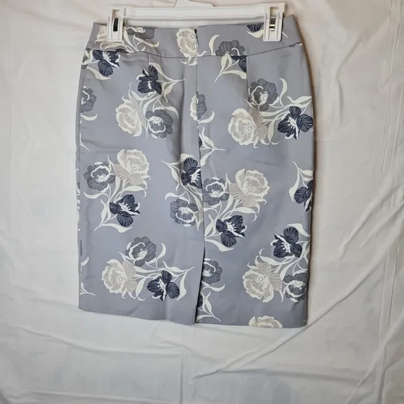 Ann Taylor Womens Mini Skirt Pencil Floral Zipper Elegant Women Petite Size 0