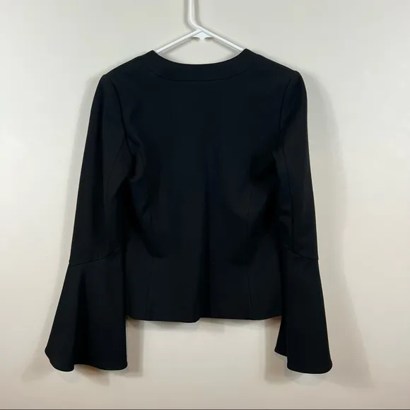 Anthropologie Cartonnier Black Bell Sleeve Blazer S