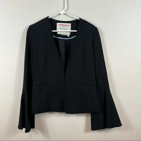 Anthropologie Cartonnier Black Bell Sleeve Blazer S