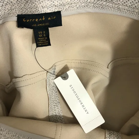Anthropologie Current Air Clarisa Pencil Skirt in Ivory Size 2