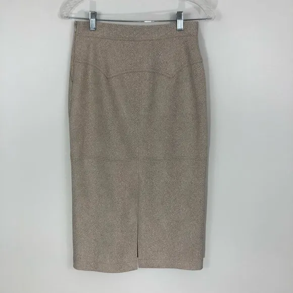 Anthropologie Current Air Clarisa Pencil Skirt in Ivory Size 2