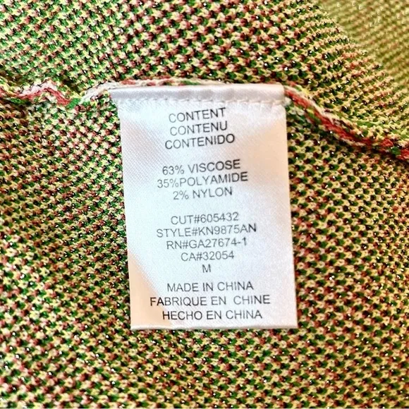 Anthropologie Eva Franco Floral Knit Stretch Medium Skirt Knee Length