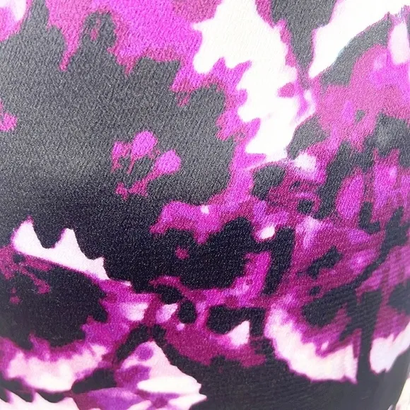 Anthropologie Leifsdottir Belvedere Puff Sleeve Sheath Dress Floral Purple Siz 4