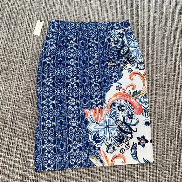 Anthropologie Moulinette Soeurs Printed Pencil skirt size 8