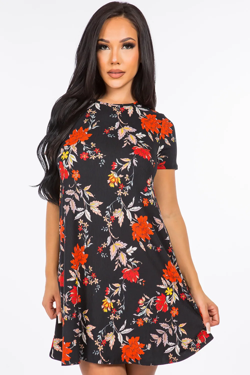 Antonella Floral Short Dress
