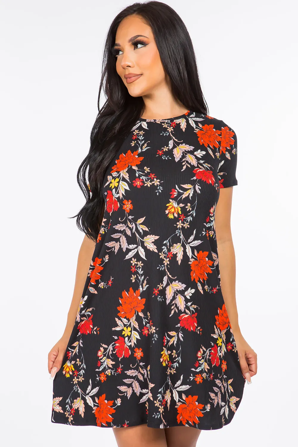 Antonella Floral Short Dress