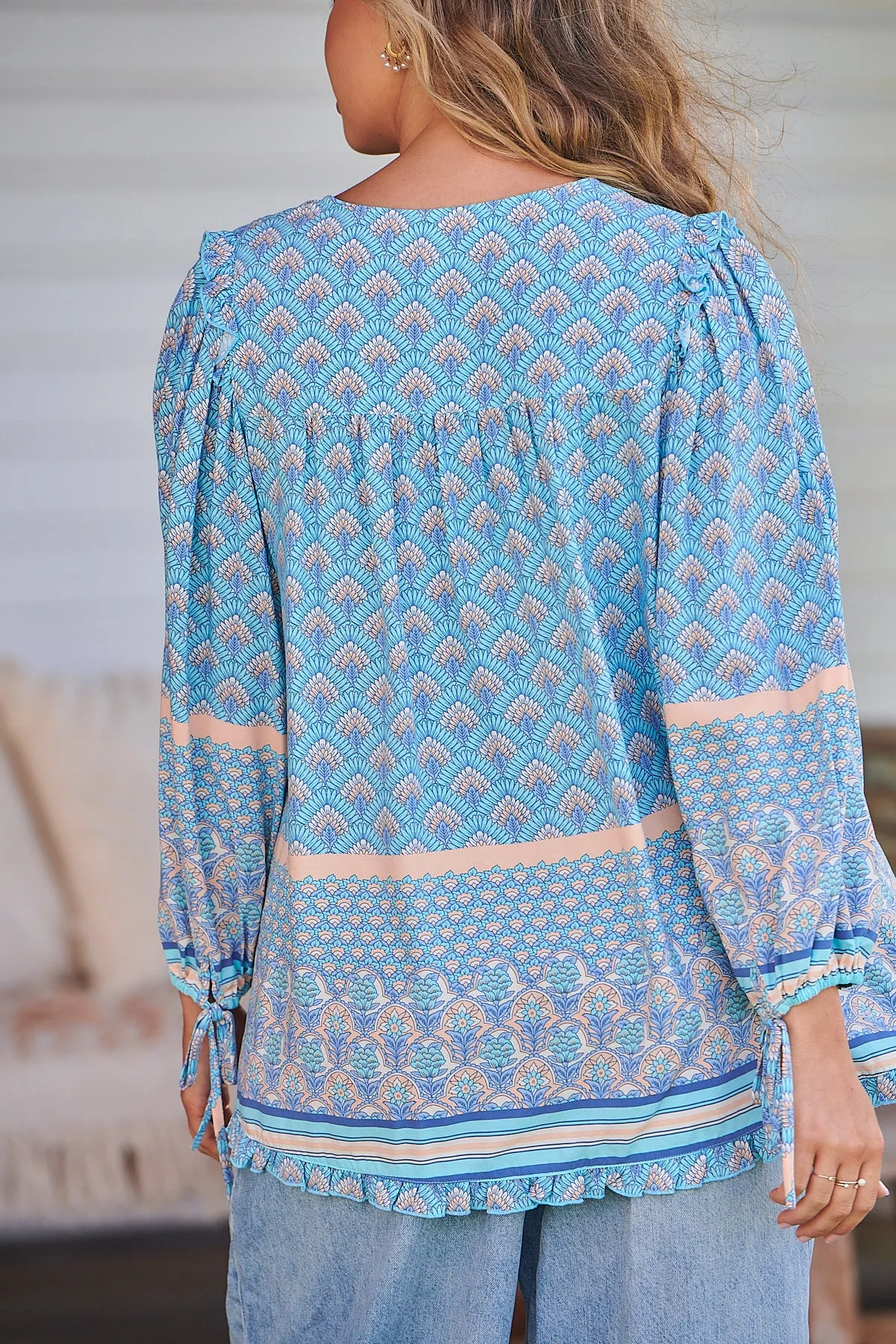 Aries Blouse - Sea Eden