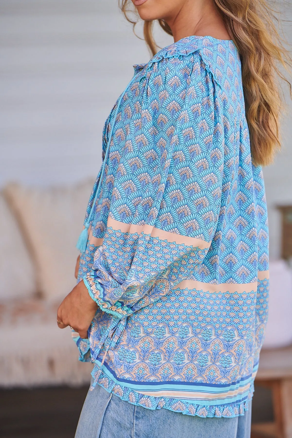 Aries Blouse - Sea Eden