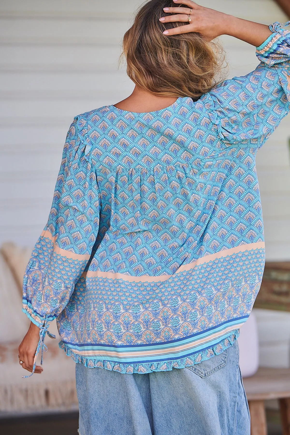 Aries Blouse - Sea Eden