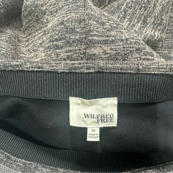 Aritzia Wilfred Azeveda Heathered Black/Brown  pull on pencil skirt Size Med