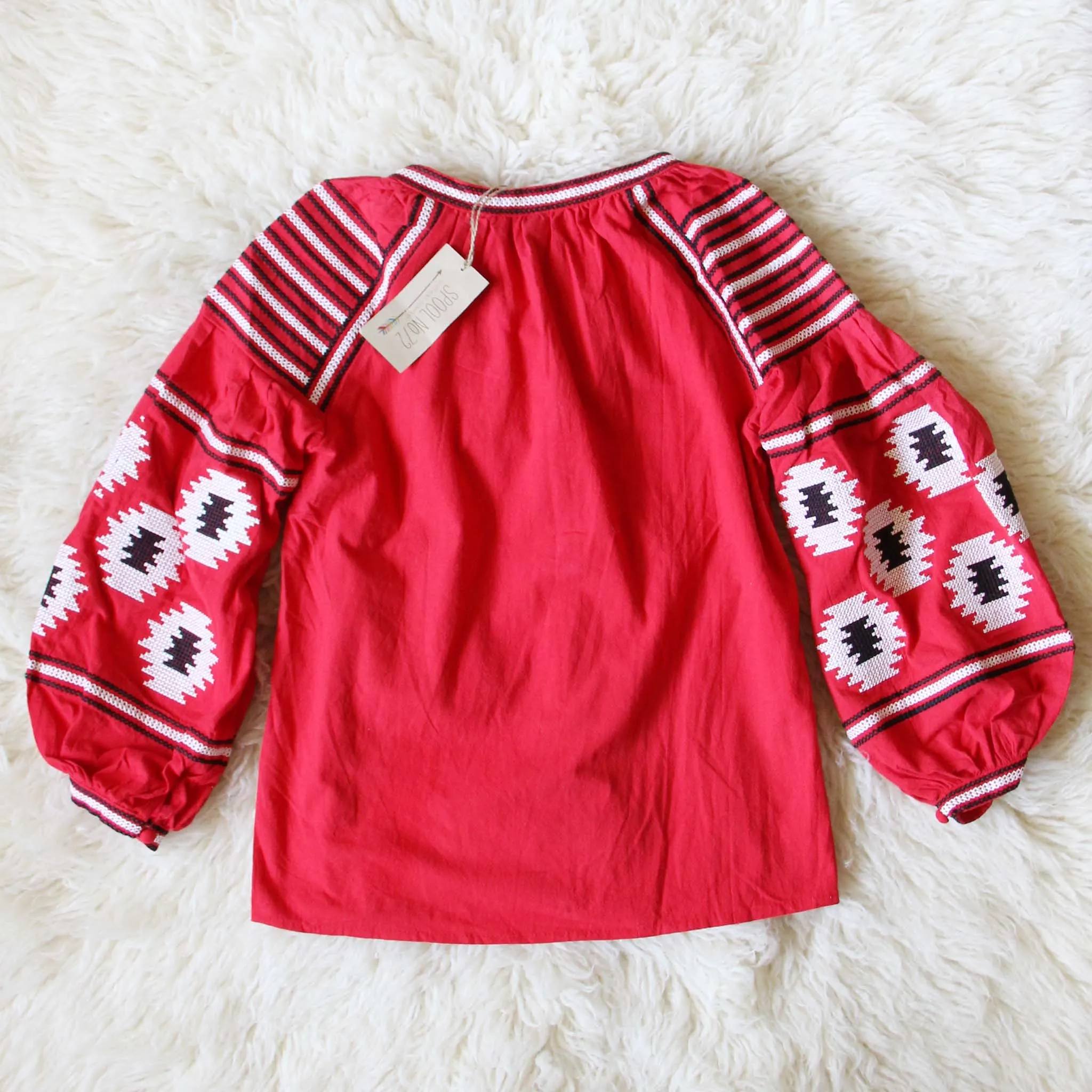Arizona Sky Blouse in Red