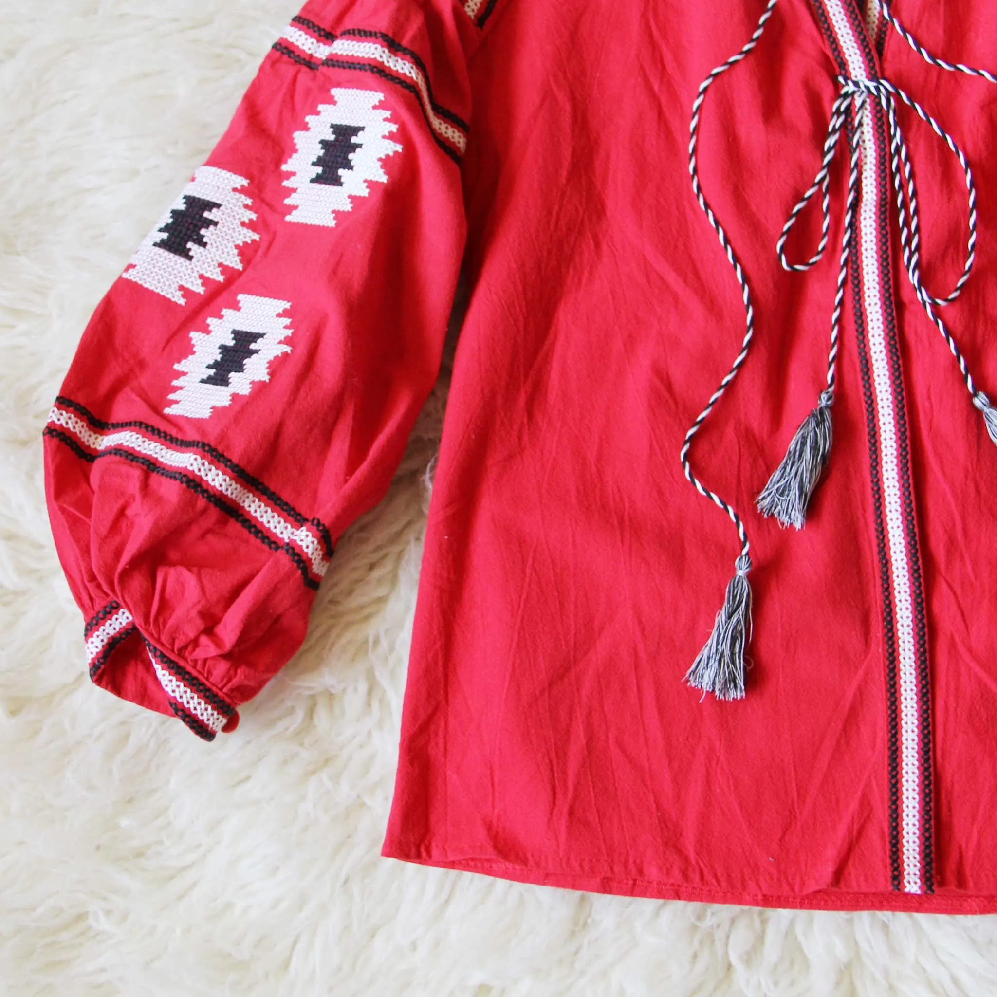 Arizona Sky Blouse in Red