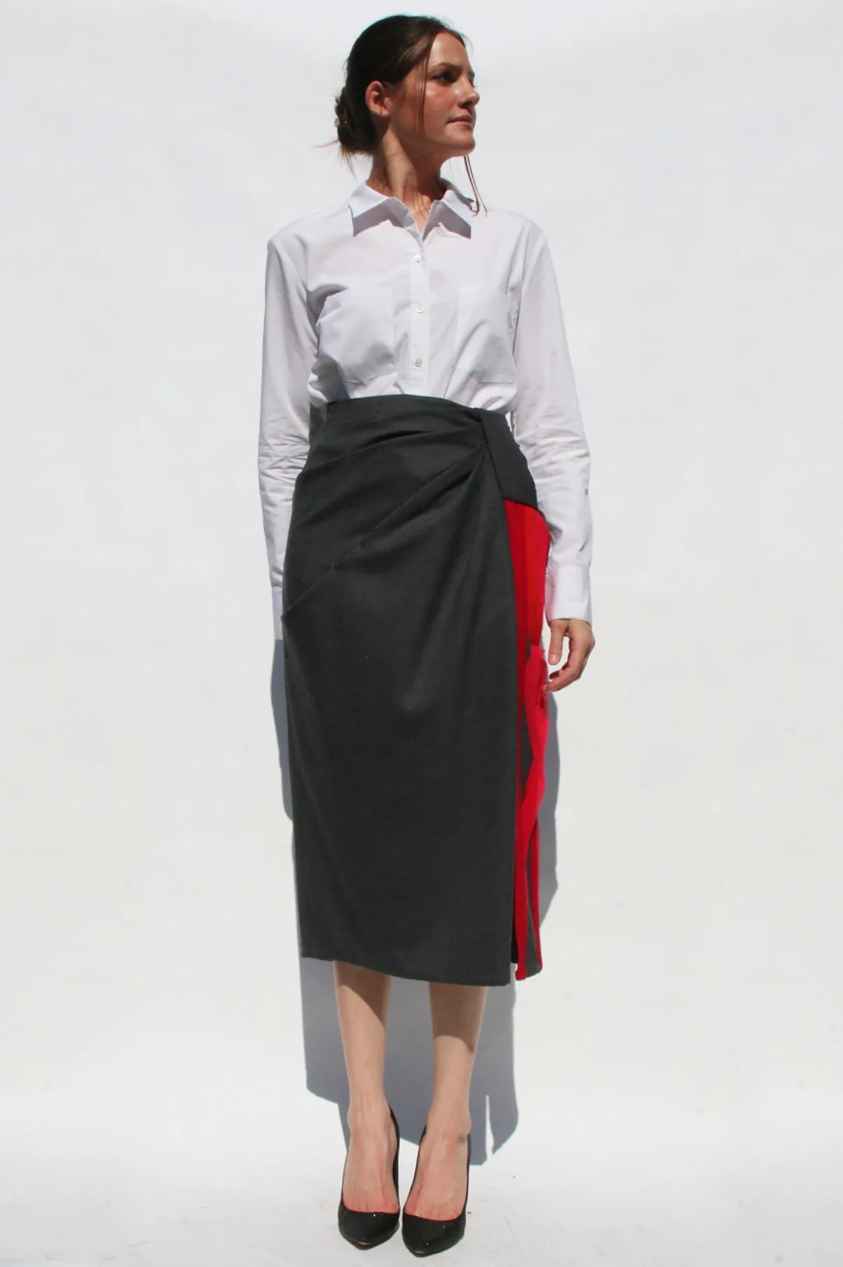 Art Heart Wool Skirt