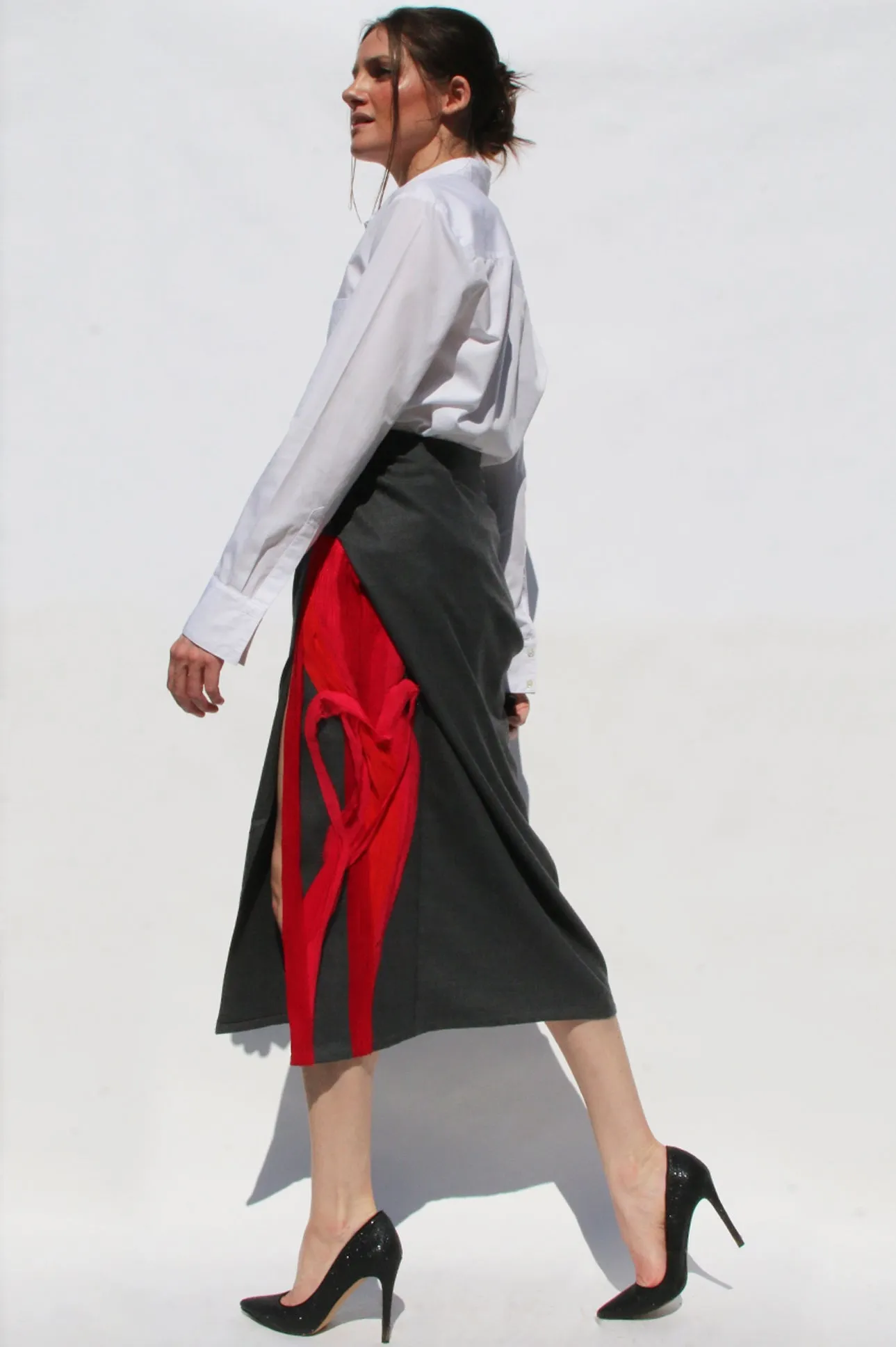 Art Heart Wool Skirt