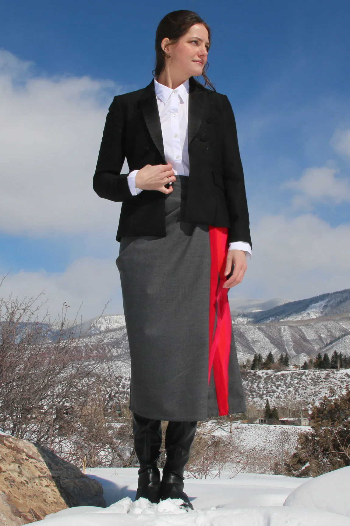 Art Heart Wool Skirt