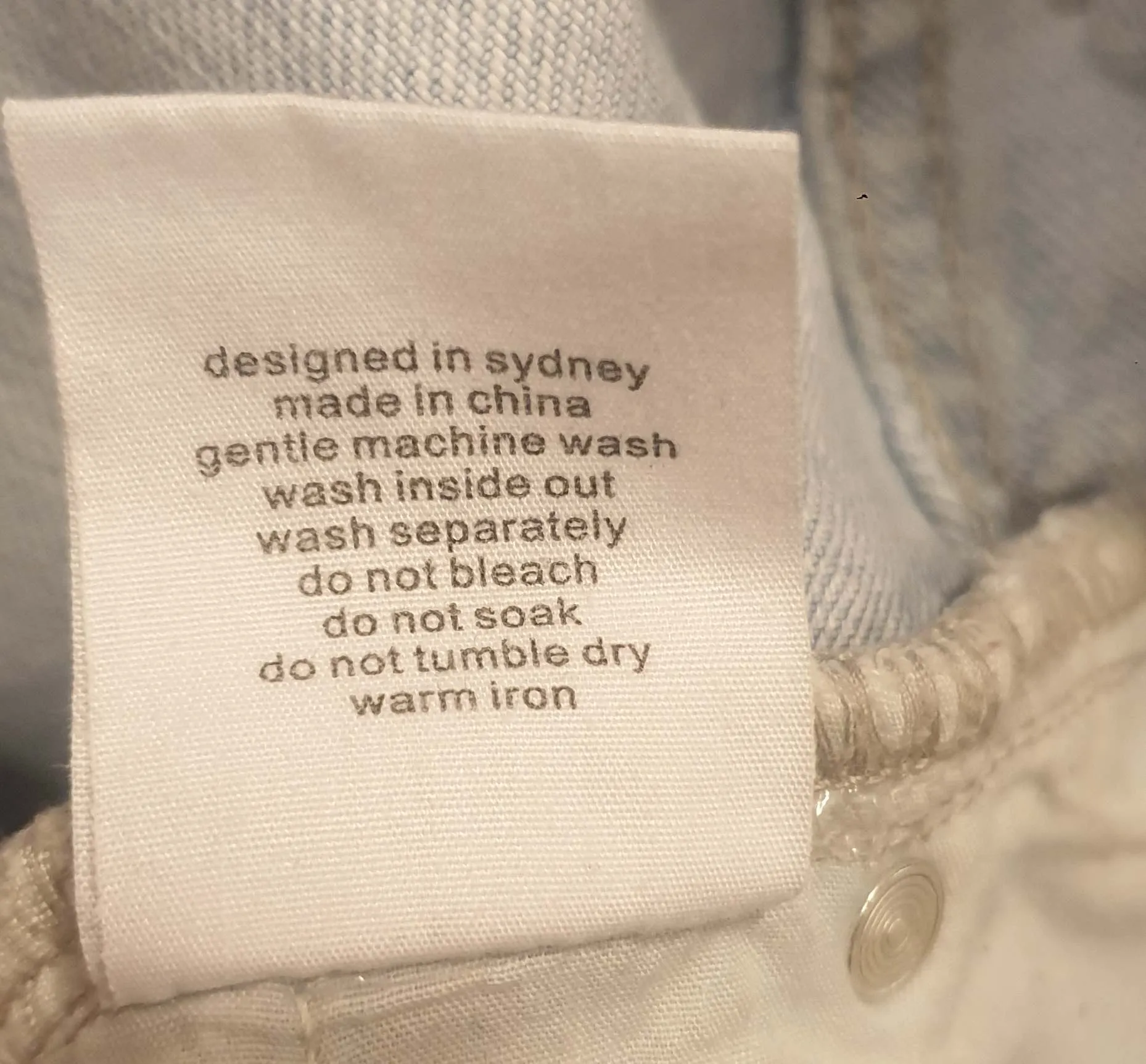 Assembly Label light denim jeans size 12 (fits 10)
