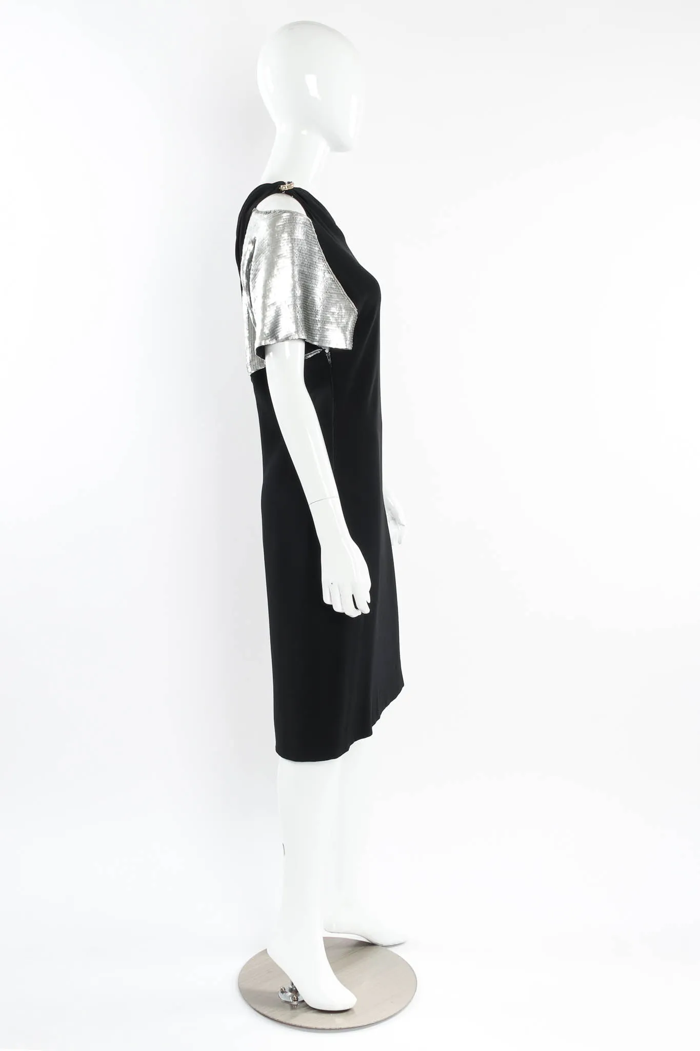 Asymmetrical Sequin Sheath Dress