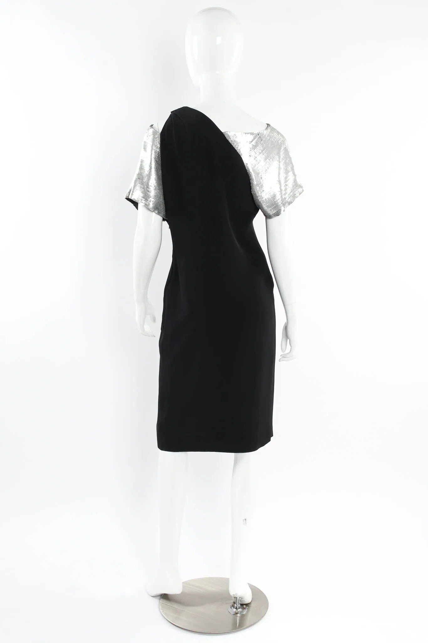 Asymmetrical Sequin Sheath Dress