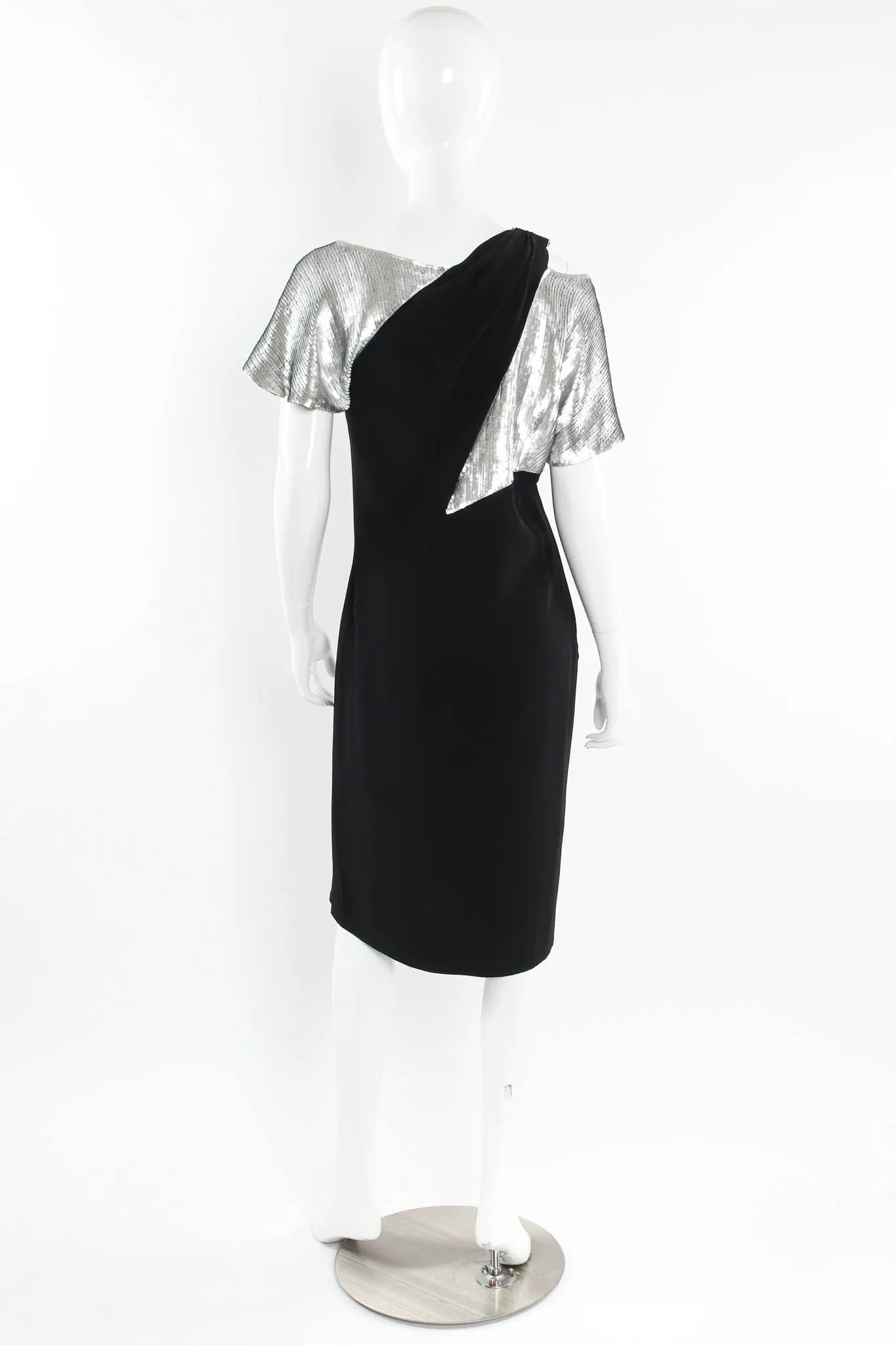 Asymmetrical Sequin Sheath Dress
