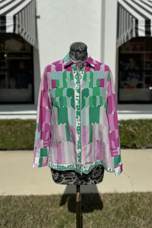 Averardo Bessi Silk Button Down Blouse in Piccolo 027