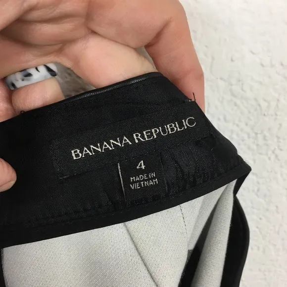 Banana Republic Striped Knee Length Pencil Skirt