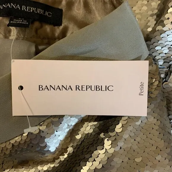 Banana Republic Women's Sequin Knee Length Pencil Skirt SIze 0 NWT