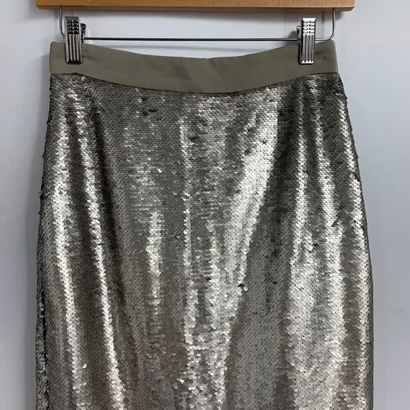 Banana Republic Women's Sequin Knee Length Pencil Skirt SIze 0 NWT