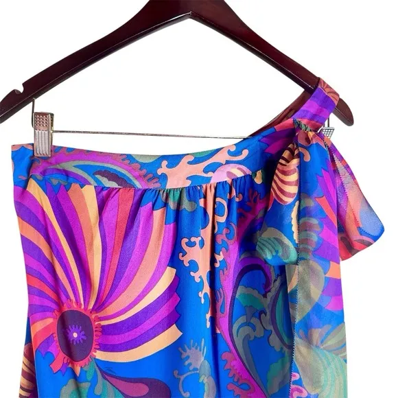 Banana Republic  X Trina Turk Coachella Mini Dress women's size 0 100% silk